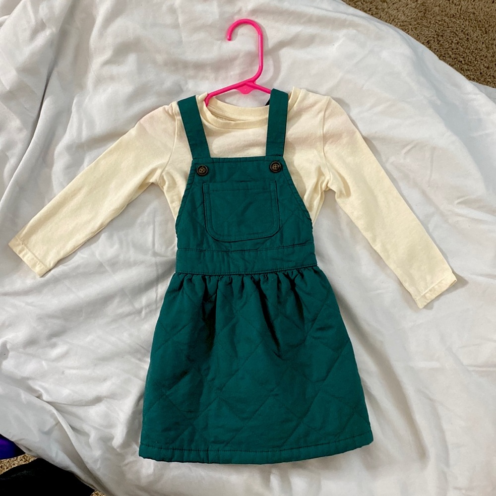 Dress with shirt very cute and stylish